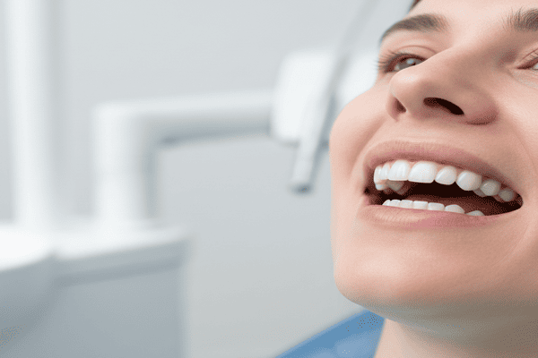 White gums around teeth